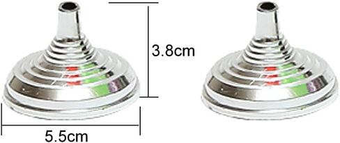 12 Pieces Round Miniature Flag Stands Mini Desk Flag Stands Desk Flag Holders Table Flag Stands Table Flag Base Stand for Office Conference Room, Silver, 5.5 x 3.8cm in Saudi Arabia
