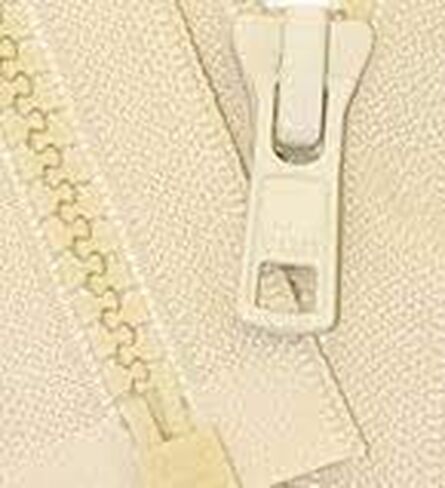 YKK Vislon Zipper, Number #5 Molded Plastic Separating Bottom 14" to 36" Inches - Medium Weight - Light Tan - 551 (1 Zipper/Pack) (24" Inches) in Saudi Arabia