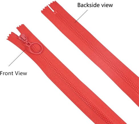 Benecreat 36pcs 10 بوصة سحابات نايلون بلاستيكية مع حلقة السحب قريبة من الراتنج السوستة ل Diy خياطة حقيبة كرانية الملابس in Saudi Arabia