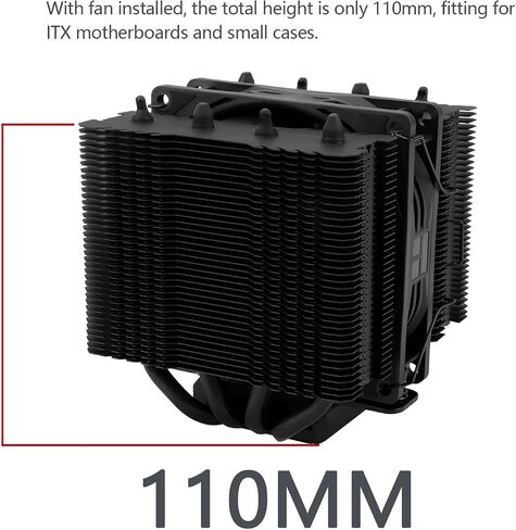 Thermalright Peerless Assassin 90 SE CPU Air Cooler, 4 Heat Pipes, Dual Towers Single PWM Fan, 110mm High CPU Cooling Fan,for AMD:AM4 AM5/Intel LGA 1851/1700/1150/1151/1200（PA90SE） in Saudi Arabia