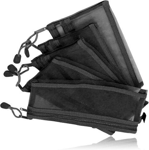10 Pack Mesh Zipper Pouches for Organizing, Mesh Zipper Pouch Bags, A6 Zipper Bags for Organizing Storage for Office Supplies, Cosmetics, Travel Necessities in Saudi Arabia