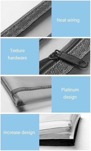 10 Pack Mesh Zipper Pouches for Organizing, Mesh Zipper Pouch Bags, A6 Zipper Bags for Organizing Storage for Office Supplies, Cosmetics, Travel Necessities in Saudi Arabia