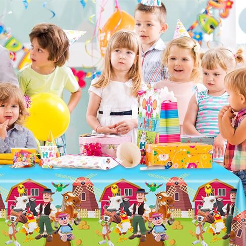 2Pack Lai Granja De Zenoon Tablecloth Disposable Tablecover Birthday Party Supplies and Decorations for Kid Boy Baby Shower Rectangle Tables 70"X42" in Saudi Arabia