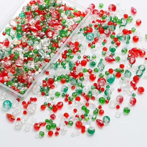 1000pcs هالوين الزجاج حبات للمجوهرات التي تصنع حبات كريستال كريستال ملونة من حبات سباركي لسرقة قلادة DIY in Kuwait