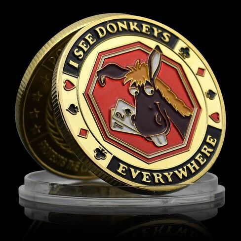 12pc/set texas poker chip coin casino card lucky press metal metal challenge coin collection hift templic in Saudi Arabia