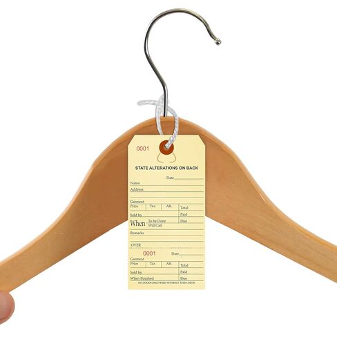 SmartSign Numbered Alteration Tags | 3.125" x 6.25" Manila Stock, Pack of 500 in Saudi Arabia