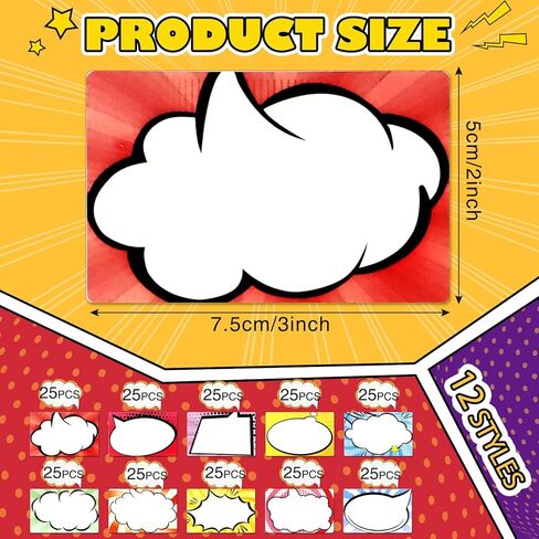 Super Hero Name Tag Stickers 250pcs - 3"x2" Waterproof Durable Labels for Kids Birthday Party, Classroom Supplies & Themed Decor - Personalized Superhero Stickers for School Events (250) in Kuwait