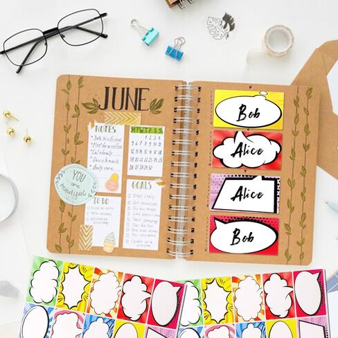 Super Hero Name Tag Stickers 250pcs - 3"x2" Waterproof Durable Labels for Kids Birthday Party, Classroom Supplies & Themed Decor - Personalized Superhero Stickers for School Events (250) in Kuwait