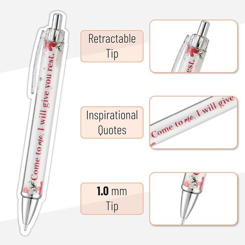 Mr. Pen- Christian Pen Set, 50 Pack, Black Ink, Floral, Bible Verse Pens, Ballpoint Bible Pens No Bleed Through in Saudi Arabia