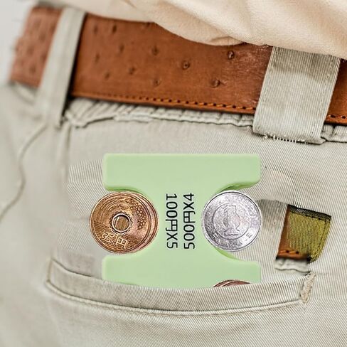 2 أجهزة الكمبيوتر اليابانية ينظم عملة اليابان منظم الحالات الصلبة وتخزين العملات المعدنية Coins Jpy Coin منظم وموزع ومحفظة لخزف العملة البلاستيكية مع 6 فتحات (خضراء فاتحة ، أرجوانية خفيفة) in Kuwait