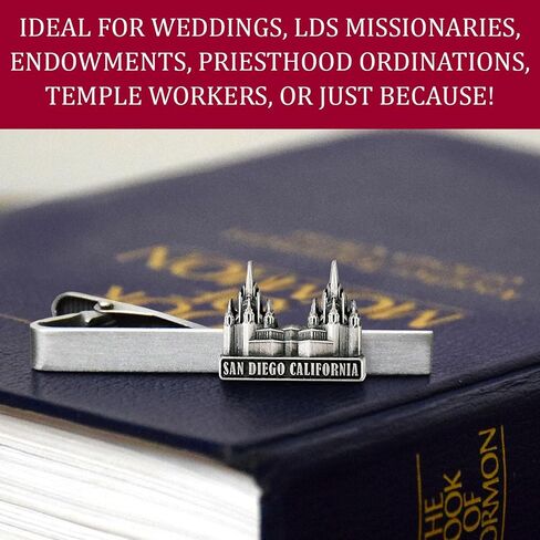 Lifebeats Washington DC Temple Antique Silver Temple Tieclip by Ringmasters, not_known in Kuwait