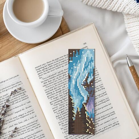 FreeBloss 12pcs Cross Stitch Stitch Kit للمبتدئين البالغين نمط المناظر الطبيعية الجميلة مختومة مجموعة الإشارة المرجعية مع تعليمات مرجعية مرجعية DIY لهدية 8 "x2.4" in Saudi Arabia