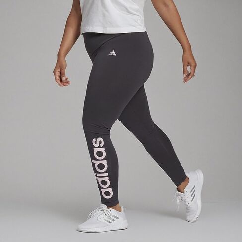 بنطال ضيق بشعار adidas Essentials عالي الخصر للسيدات in Kuwait