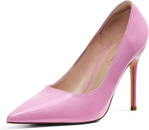 Elisabet Tang Women's High Heels Pumps Closed Pointed Toe Stiletto 4inch Heels Classic Office Special Dressy Wedding Pump Shoes in Kuwait