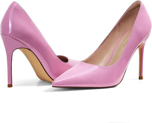 Elisabet Tang Women's High Heels Pumps Closed Pointed Toe Stiletto 4inch Heels Classic Office Special Dressy Wedding Pump Shoes in Kuwait