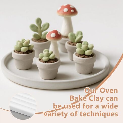 Soulchen Polymer Clay White ، Clay Oven Bake ، غير سامة ، 19.84 جنيهًا للنمذجة والمجوهرات والنحت و DIY والمشاريع in Kuwait