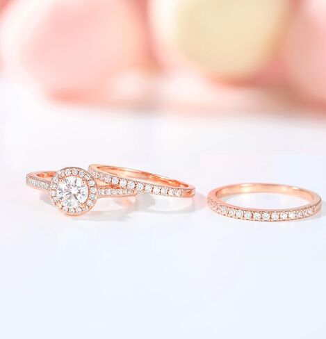 TIGRADE 2.5CT خاتم الخطوبة للنساء الأميرة قطع زركون وعد الدائري 14K مطلية بالذهب تشيكوسلوفاكيا الخلود الزفاف الفرقة حجم 4-11 in Saudi Arabia