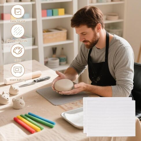 Soulchen Polymer Clay White ، Clay Oven Bake ، غير سامة ، 19.84 جنيهًا للنمذجة والمجوهرات والنحت و DIY والمشاريع in Kuwait