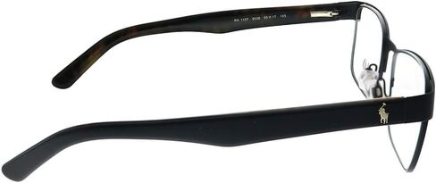 Polo Ralph Lauren Mens PH1157 Rectangular Prescription Eyewear Frames, Matte Black/Demo Lens, 57 mm in Saudi Arabia