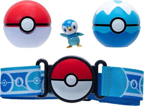 Pokemon Clip 'n' Go Poke Ball & Dive Ball Belt Set ، Piplup in Saudi Arabia