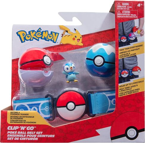 Pokemon Clip 'n' Go Poke Ball & Dive Ball Belt Set ، Piplup in Saudi Arabia