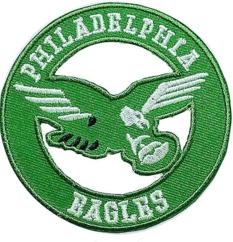 MJSHOP29 Eagle Circle Rugby Logo Patch Patch (Green) American Football Fan Team Team Iron on Sew on Patch المطرزة in Saudi Arabia