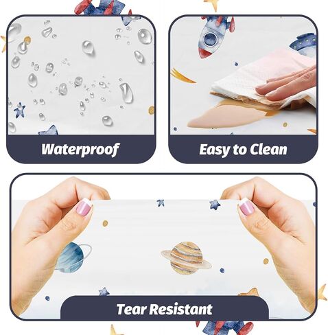 3Pcs First Trip Around The Sun Tablecloth 108x54 inch Space Birthday Plastic Disposable Outer Space Table Cover Solar System Table Decoration Space Theme Party Baby Shower Supplies in Saudi Arabia