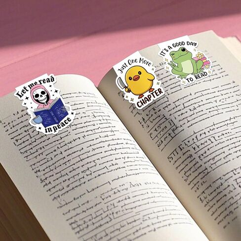 Funny Magnetic Bookmarks: 9 Pcs Booklovers Bookmark Clips, Fun Reading Book Mark for Reading Men Women, Halloween Birthday Gifts, Back to School Office Supplies in Saudi Arabia
