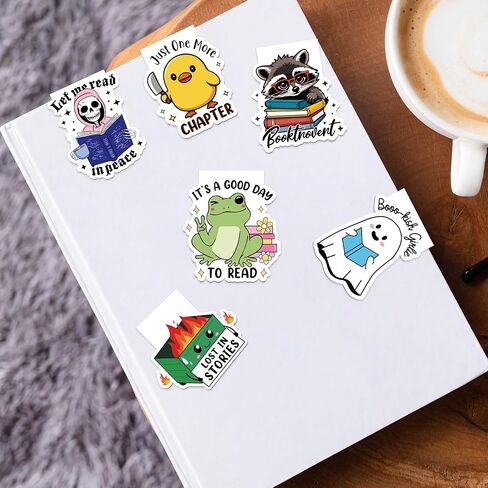 Funny Magnetic Bookmarks: 9 Pcs Booklovers Bookmark Clips, Fun Reading Book Mark for Reading Men Women, Halloween Birthday Gifts, Back to School Office Supplies in Saudi Arabia