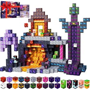 Magnetic Blocks, 120 PCS Magnetic Building Blocks, STEM Constructions Magnet Blocks for Boys Girls Age 3 4 5 6 7 8 9 10, Sensory Stacking Toy Christmas Birthday Gifts for Kids in Saudi Arabia