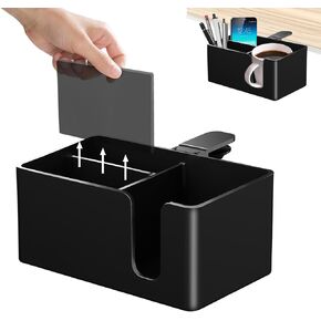 3-in-1 Clamp on Desk Organizer Cup Holder with Flexible Slots,Detachable Under Desk Storage for Cup, Phone & Pen,Computer Accessories and Office Supplies,Space Saving in Saudi Arabia
