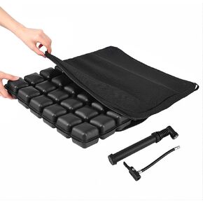 Inflatable Air Seat Cushion, Adjustable Pressure Sore Relief Cushions with Pump, Wheelchair Air Cushion for Tailbone, Back and Sciatica Pain Relief 16.5"x 16.5" in Saudi Arabia
