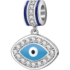 Eye of Horus Egyptian Symbol of Protection, Royal Power and Good Health 925 Sterling Silver Bead Fits Pandora European Bracelets (Openwork) in Kuwait