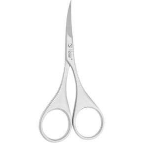 Harry's Supplies Multipurpose Cuticle Scissors, Extra Fine Curved Blade – Japanese Stainless Steel for Precision Trimming of Eyebrows, Embroidery, Sewing, Crafts & More - Includes Leather Pouch in Saudi Arabia
