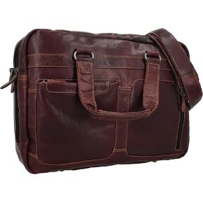 Gusti Laptop Bags Business Bags Bag Work Bag Brown Leather Men/Mens True Leather - Ripley in Kuwait