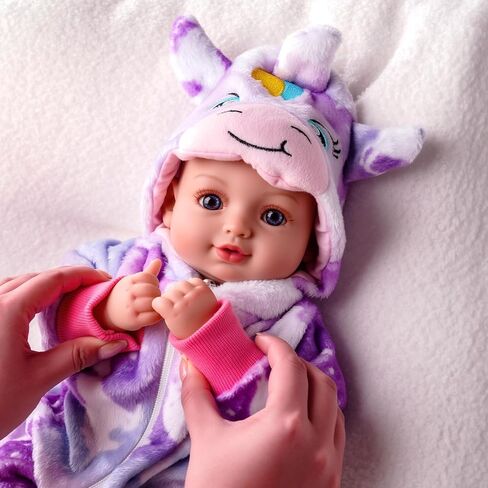 Babeside Baby Doll Girl - دمية طفل واقعية بحجم 15 بوصة بعيون زرقاء ، جسم ناعم في ملابس يونيكورن مثل دمى الطفل التي تبدو حقيقية لـ 3 4 5 6 7 8 9 سنوات فتاة ، هدية عيد ميلاد وتلعب in Saudi Arabia