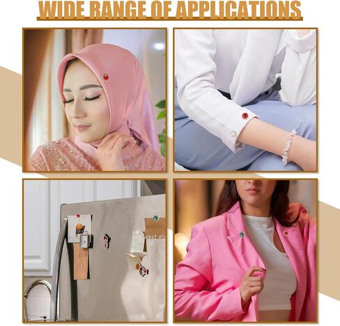 6 Pairs Hijab Magnets, Strong Hijab Pin Magnets 6 Colors Rhinestone Scarf Magnets Hijab Magnet Pins Hijab Pins for Women Scarves Niqab Muslim Islamic Hijab (Style 2) in Saudi Arabia
