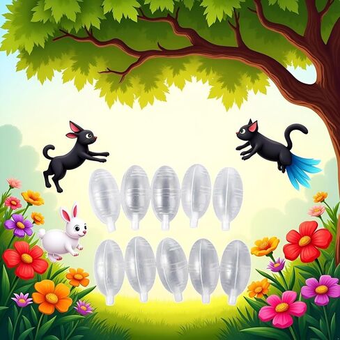 10 Pcs Plastic Squeaky Toy Doll Noise Maker BB Squeakers Squeakers Repair Fix Insert Replacement Dog Cat Parrot Bird Rabbit DIY Toys Accessories Replacement for Dog Cat Toy Repair DIY in Saudi Arabia