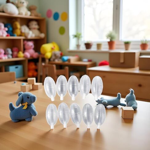 10 Pcs Plastic Squeaky Toy Doll Noise Maker BB Squeakers Squeakers Repair Fix Insert Replacement Dog Cat Parrot Bird Rabbit DIY Toys Accessories Replacement for Dog Cat Toy Repair DIY in Saudi Arabia