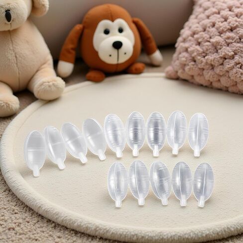 10 Pcs Plastic Squeaky Toy Doll Noise Maker BB Squeakers Squeakers Repair Fix Insert Replacement Dog Cat Parrot Bird Rabbit DIY Toys Accessories Replacement for Dog Cat Toy Repair DIY in Saudi Arabia