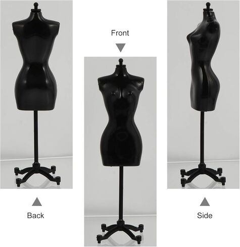 Gatuida 6pcs Mini Mannequin Model Doll Dress Form Support, 8.26 Inch, Plastic Dress Skirt Display Stand in Saudi Arabia