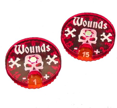 LITKO #1-15 Wound Dials Compatible with Warhammer: Age of Sigmar 1st & 2nd Edition (Magnetic Assembly) in Saudi Arabia