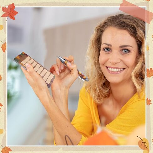 60 PCS Fall Fall Notes and الأقلام هدايا تقديرية السقوط مجموعة شكر الملاحظات اللاصقة in Saudi Arabia