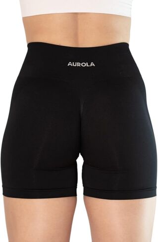 AUROLA Intensify Short Women's Athletic Seamless High Waisted Running Sporty Gym Fitness Yoga Elastic Workout Shorts 3.6 in Kuwait