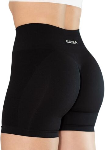 AUROLA Intensify Short Women's Athletic Seamless High Waisted Running Sporty Gym Fitness Yoga Elastic Workout Shorts 3.6 in Kuwait