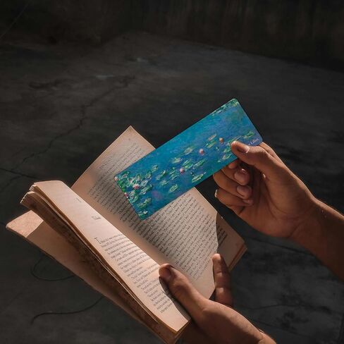 Bookmark,6-Pack World Famous Painting Bookmarks-Van Gogh, Monet, Da Vinci, Kandinsky,Double-Sided Art Prints,1.97"x5.5",Starry Night, Water Lilies, Sunflowers, Last Supper (6) in Saudi Arabia