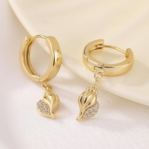 ToHeart Dainty Gold أقراط متدلية مضادة للحساسية أقراط جناح الملاك بسيطة 14K أقراط طارة ذهبية للنساء هدايا عيد الميلاد in Saudi Arabia