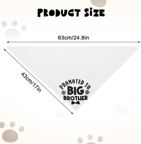 Big Brother Dog Bandana ، تمت ترقيته إلى Big Brother Bandana للكلاب مثلث الطباعة الكلاسيكية إكسسوارات وشاح للحيوانات الأليفة in Saudi Arabia