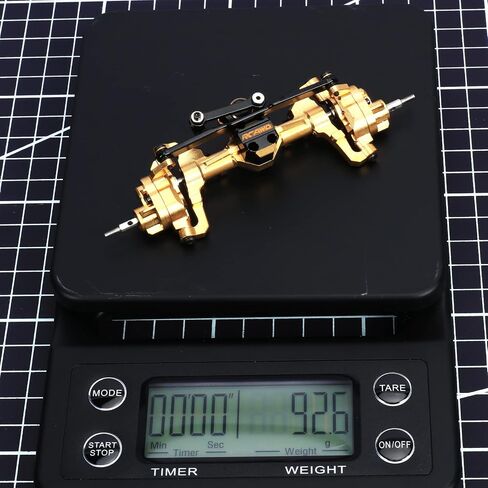 RCAWD Full Brass Front Front SCX24 مساكن محور بوابة مع تروس النحاس و Hex & #45 ترقيات الدودة الفولاذية للترقيات المحورية 1/24 الأجزاء AXI90081 AXI00001 AXI00002 AXI00005 AXI00006 Black in Saudi Arabia
