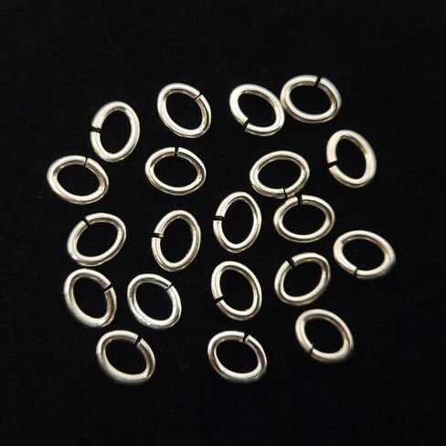 Sterling Silver Open Oval Jump Rings, 5mm x 6mm, 18 Gauge, 20 Pieces in Saudi Arabia